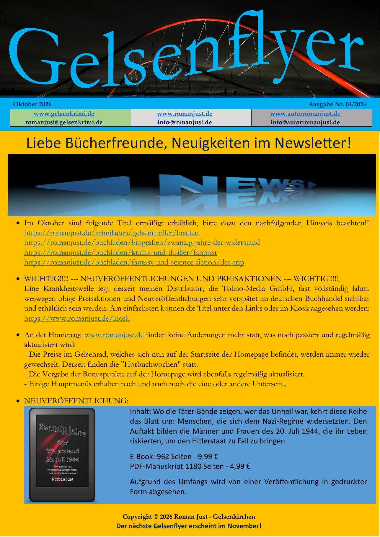 Gelsenflyer – kostenloser Newsletter von Roman Just